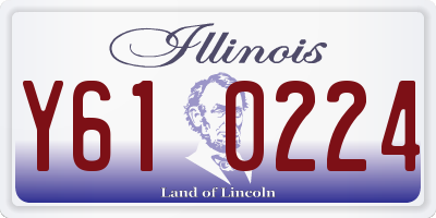 IL license plate Y610224