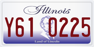 IL license plate Y610225