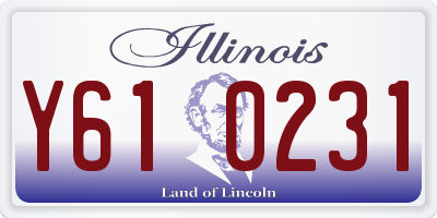 IL license plate Y610231