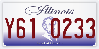 IL license plate Y610233