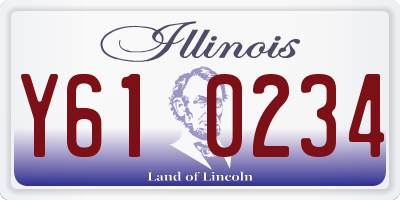 IL license plate Y610234