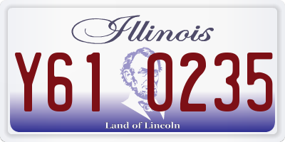 IL license plate Y610235