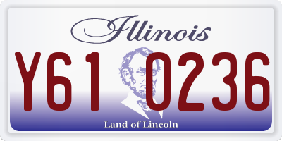 IL license plate Y610236