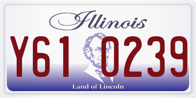 IL license plate Y610239