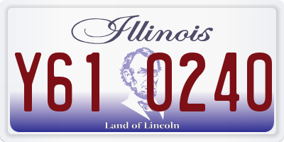 IL license plate Y610240