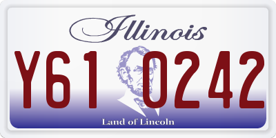 IL license plate Y610242