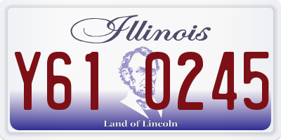 IL license plate Y610245