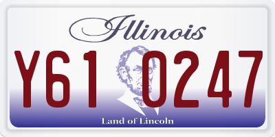 IL license plate Y610247