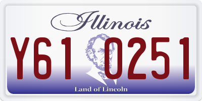 IL license plate Y610251