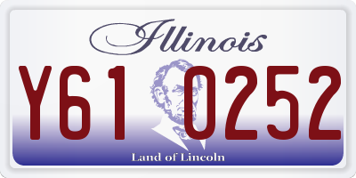 IL license plate Y610252