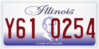 IL license plate Y610254