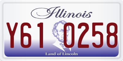 IL license plate Y610258