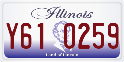 IL license plate Y610259
