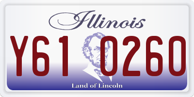 IL license plate Y610260