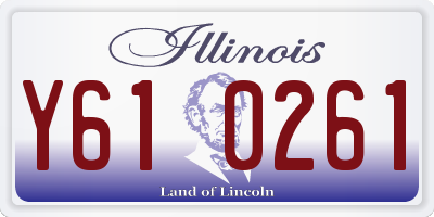 IL license plate Y610261