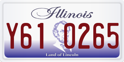 IL license plate Y610265