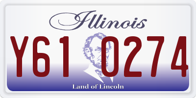 IL license plate Y610274