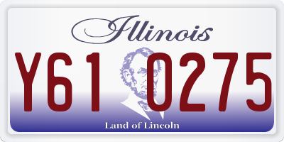 IL license plate Y610275
