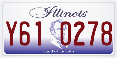 IL license plate Y610278