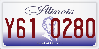 IL license plate Y610280