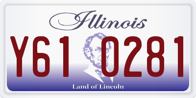 IL license plate Y610281