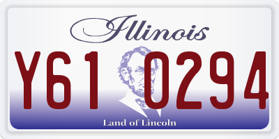IL license plate Y610294