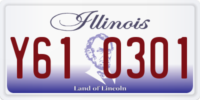 IL license plate Y610301