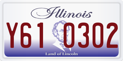 IL license plate Y610302