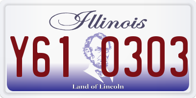 IL license plate Y610303