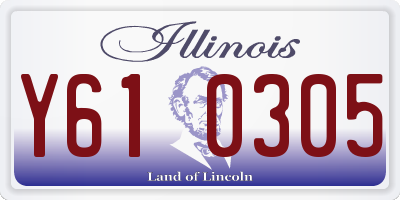 IL license plate Y610305