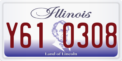 IL license plate Y610308