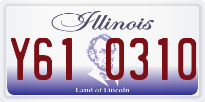 IL license plate Y610310