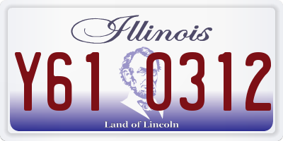 IL license plate Y610312