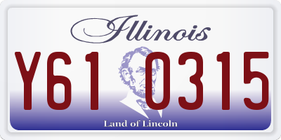 IL license plate Y610315