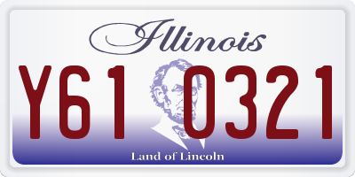 IL license plate Y610321