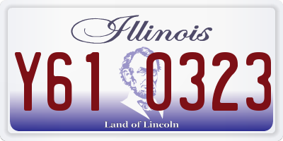 IL license plate Y610323