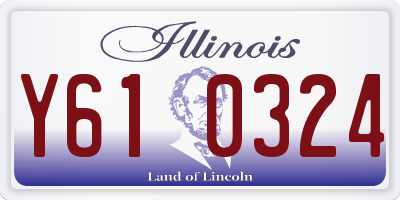 IL license plate Y610324