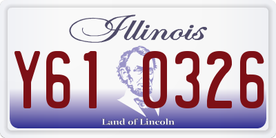IL license plate Y610326