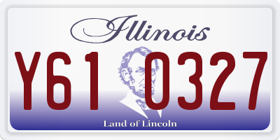 IL license plate Y610327
