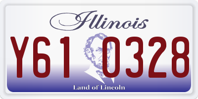 IL license plate Y610328