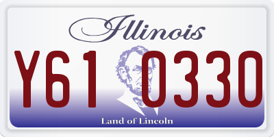 IL license plate Y610330