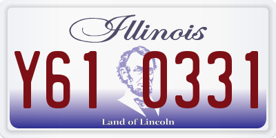 IL license plate Y610331