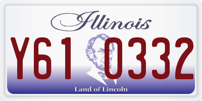 IL license plate Y610332