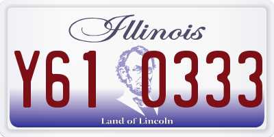 IL license plate Y610333