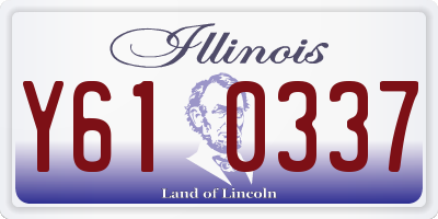 IL license plate Y610337