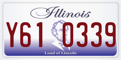 IL license plate Y610339