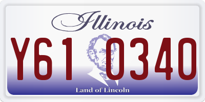 IL license plate Y610340