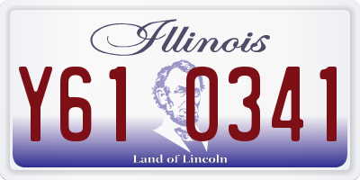 IL license plate Y610341