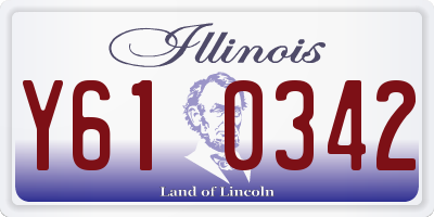 IL license plate Y610342