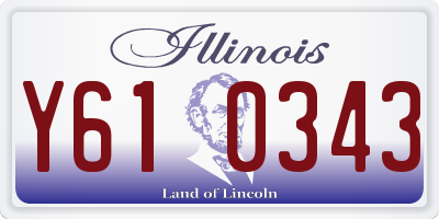 IL license plate Y610343